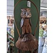 Houten windgong met uil Houten windgong met uil