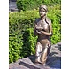 Bronzen beeld meisje met duif bruin 58cm Bronzen beeld meisje met duif bruin 58cm
