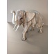 Houten beeld lopende olifant 30cm Houten beeld lopende olifant 30cm