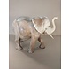 Houten beeld lopende olifant 30cm Houten beeld lopende olifant 30cm