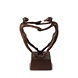 Bronzen urn Samen zijn 15cm Bronzen urn Samen zijn 15cm