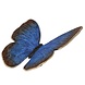 Bronzen urn met blauwe vlinder 18cm Bronzen urn met blauwe vlinder 18cm