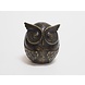 Bronzen urn met uiltje 7cm Bronzen urn met uiltje 7cm
