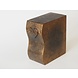 Bronzen urn golf met hartje boven 19cm Bronzen urn golf met hartje boven 19cm