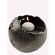 Bronzen urn met waxinehouder 12,5cm Bronzen urn met waxinehouder 12,5cm