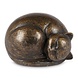 Bronzen urn slapende poes 13cm Bronzen urn slapende poes 13cm