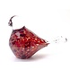 Glazen vogel op tuinsteker rood 90cm. Glazen vogel op tuinsteker rood 90cm.