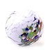 Glazen bol op tuinsteker wit 20cm. Glazen bol op tuinsteker wit 20cm.