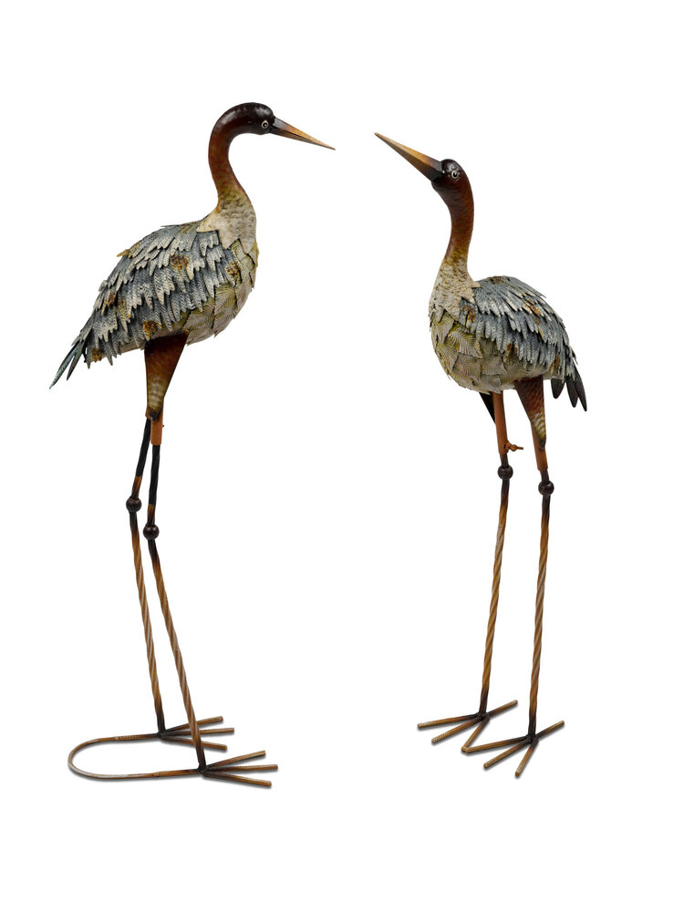 MetallfigurenSet mit 2 Reihern, 74 cm Eliassen Home&Gardenpleasure