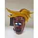 Glasvase mit Wildhaar 32cm. Glasvase mit Wildhaar 32cm.