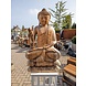 Buddha-Statue aus Holz mit Kette, 80 cm Buddha-Statue aus Holz mit Kette, 80 cm
