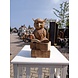 Holzstatue einer Eule auf Büchern, 25 cm Holzstatue einer Eule auf Büchern, 25 cm