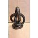 Beeld Liefdesknoop speksteen 13cm Beeld Liefdesknoop speksteen 13cm