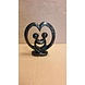 Skulptur Freunde in Herz Speckstein 15cm Skulptur Freunde in Herz Speckstein 15cm