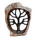 Skulptur Lebensbaum im Specksteinring 26cm Skulptur Lebensbaum im Specksteinring 26cm