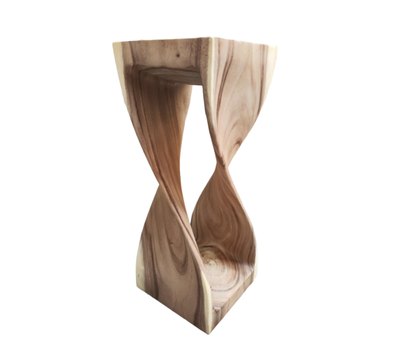 Hoge houten beans, dikte 6,5 cm, massief hout, rechte randen, donker walnootoppervlak, verschillende afmetingen (15 x 10 x 6,5