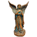 Statue Engel mit Blumenkranz 46cm Bronzefarbe Statue Engel mit Blumenkranz 46cm Bronzefarbe