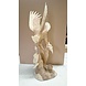 Beeld hout Uil met baby's 80cm Beeld hout Uil met baby's 80cm