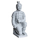 Beeld Chinese krijger knielend 52cm grijs Beeld Chinese krijger knielend 52cm grijs