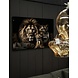Glasschilderij Leeuwen gezin met 1 welp 110x70cm Glasschilderij Leeuwen gezin met 1 welp 110x70cm