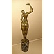 Beeld brons Naakte vrouw een arm omhoog op sokkel 44cm Beeld brons Naakte vrouw een arm omhoog op sokkel 44cm