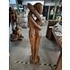 Beeld hout abstract liefdeskoppel man en vrouw 150cm Beeld hout abstract liefdeskoppel man en vrouw 150cm