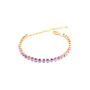 Tennis Bracelet Geboortesteen Februari Amethist Diamand