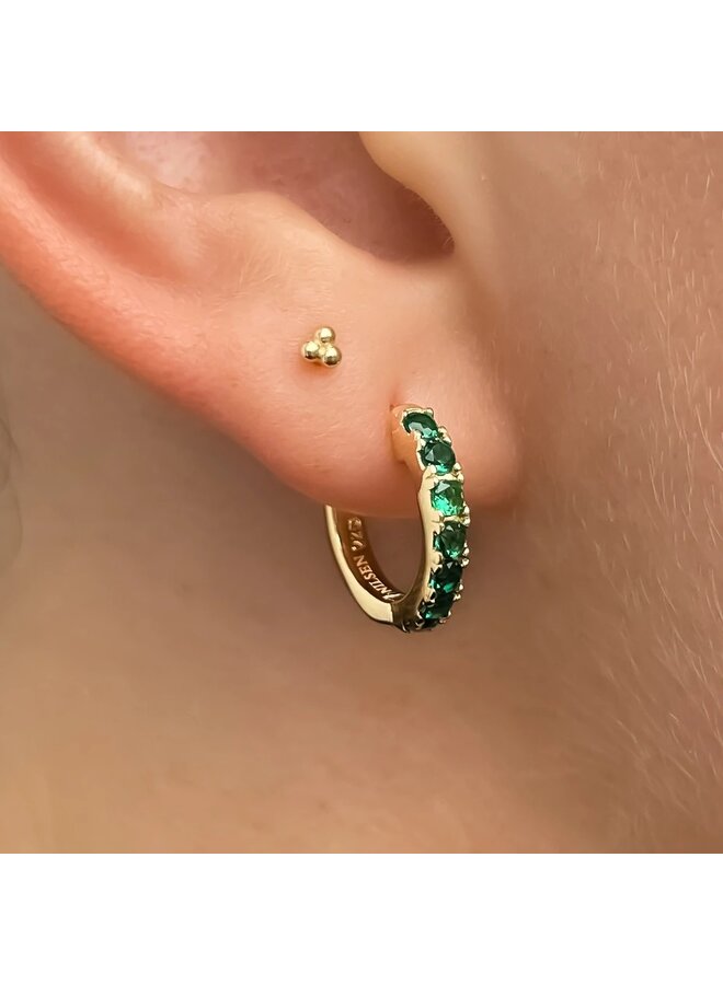 Oorbellen Geboortesteen Juni Maansteen Hoops