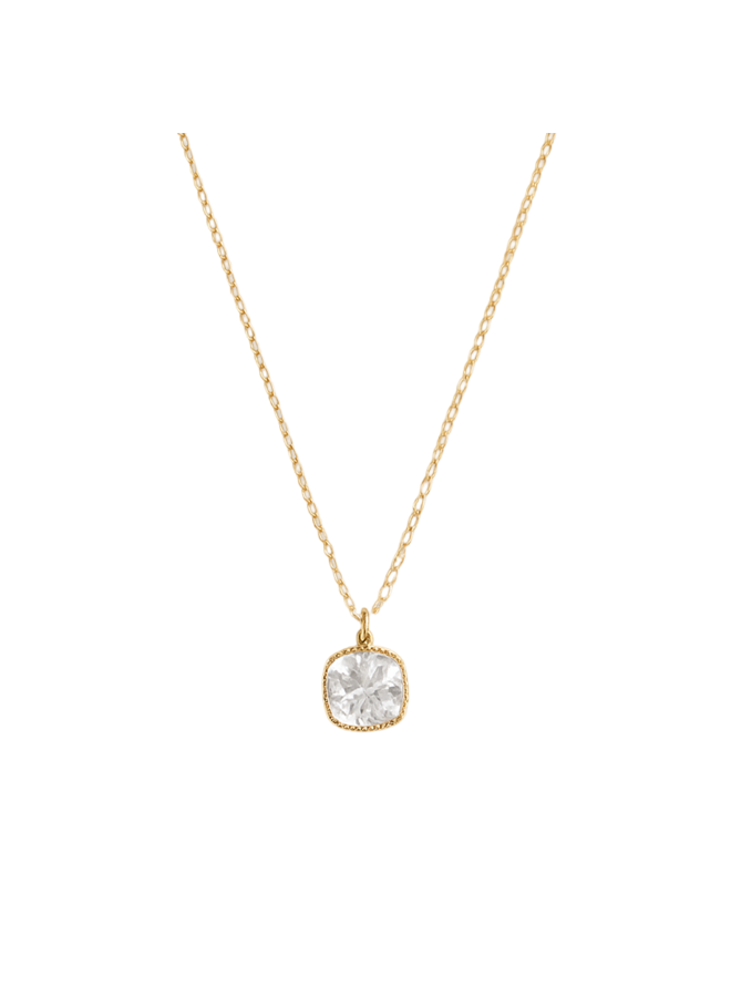 Geboortesteen Ketting april kristal