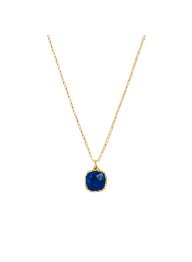 Geboortesteen Ketting september saffier