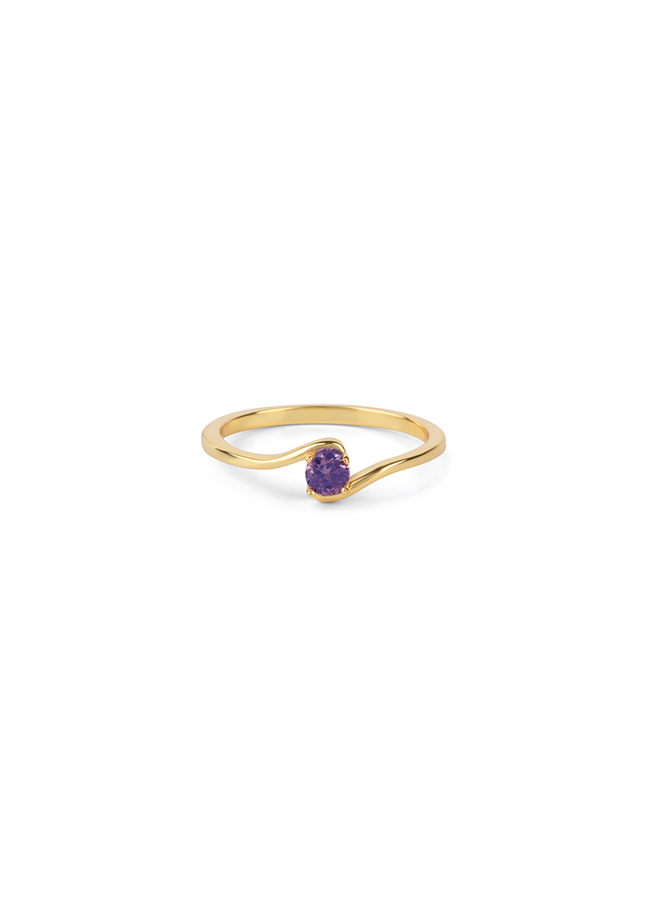 Geboortesteen Ring februari amethist