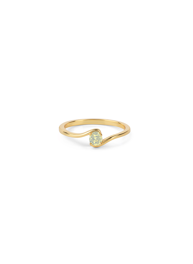 Geboortesteen Ring april kristal