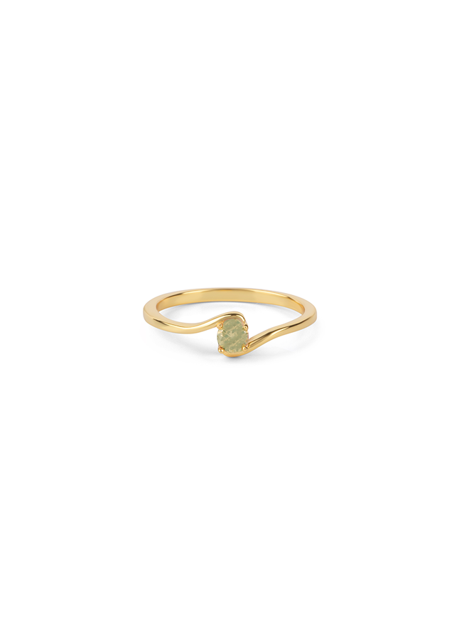 Geboortesteen Ring augustus peridoot