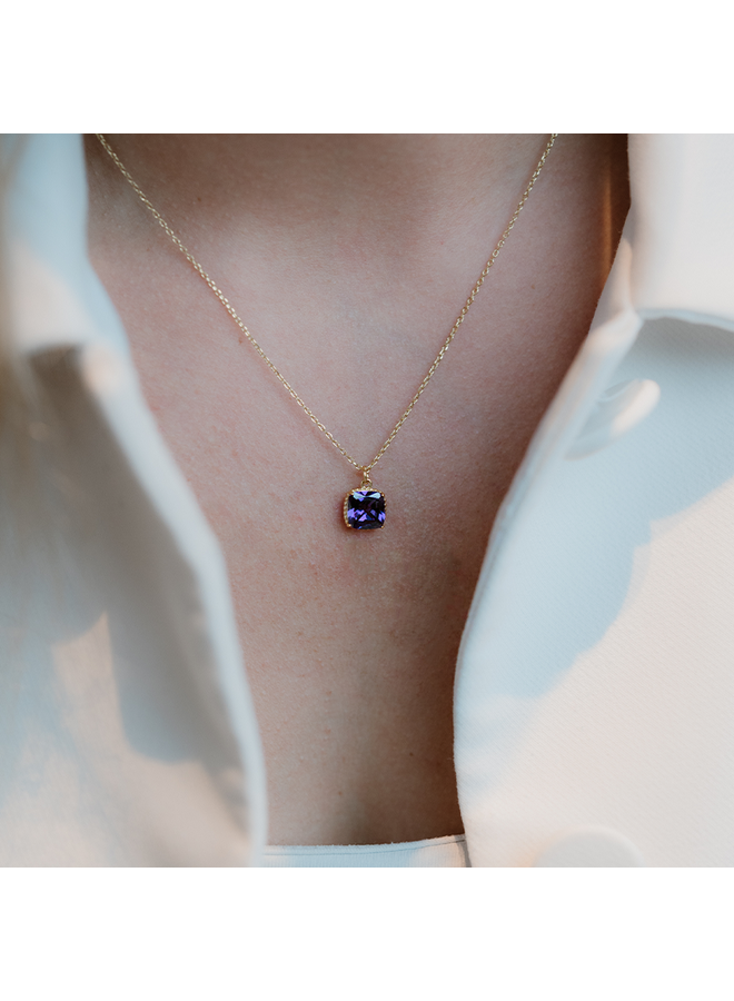 Geboortesteen Ketting februari amethist