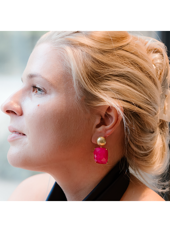 Statement Oorbellen Claire Chalcedoon