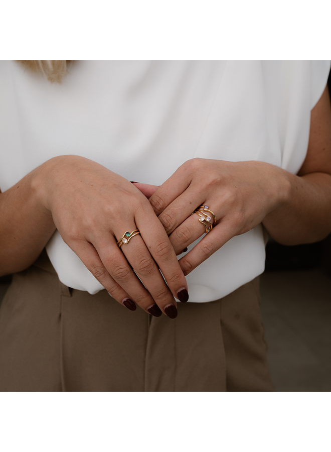 Geboortesteen Ring juni maansteen
