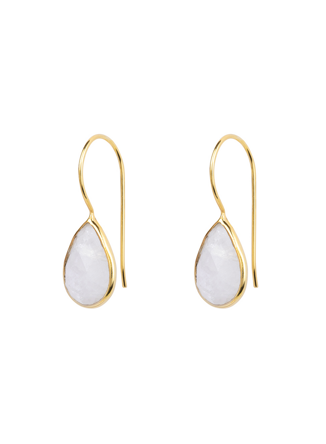 Oorbellen Druppel Maansteen