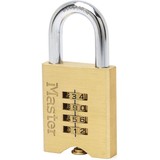 MasterLock Lock hangslot met combinatie messing 32 x 50 mm