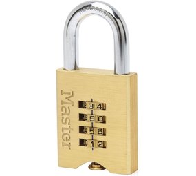 MasterLock Lock hangslot met combinatie messing 32 x 50 mm