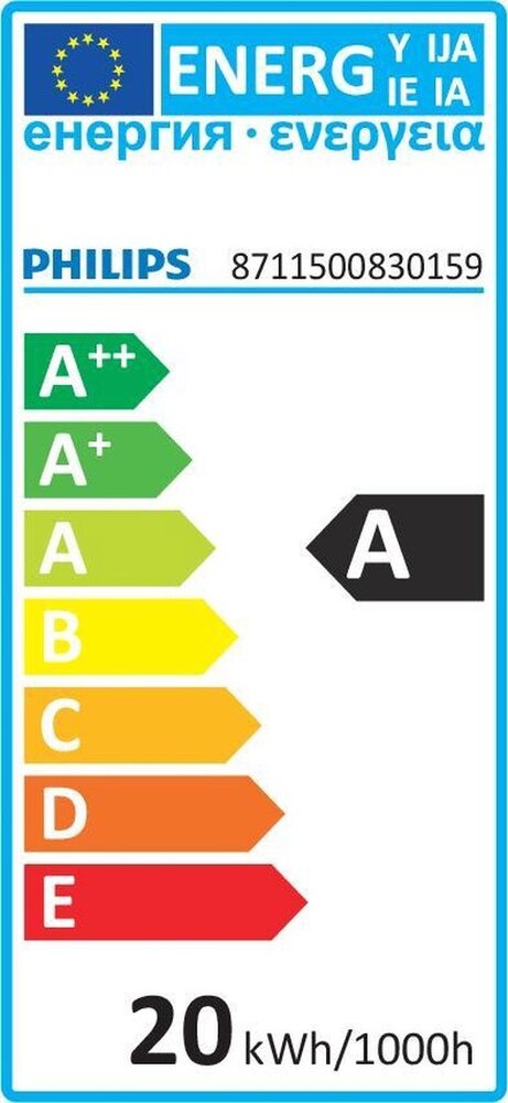 Philips Softtone Spaarlamp Warm White 20W/E27/2700K/1140lm Philips Softtone Spaarlamp Warm White 20W/E27/2700K/1140lm