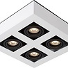 Lucide Lucide plafondlamp Xirax wit dimbaar 4x5W Lucide Lucide plafondlamp Xirax wit dimbaar 4x5W