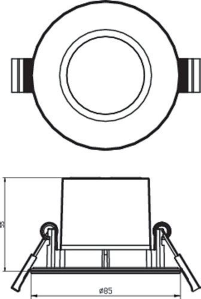 Philips Philips 8718699789657 Inbouwspot Dive SL261 5W Chroom IP65 Warm wit (3 stuks)