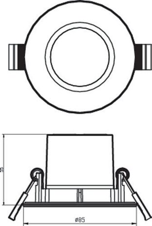 Philips Philips 8718699789657 Inbouwspot Dive SL261 5W Chroom IP65 Warm wit (3 stuks)
