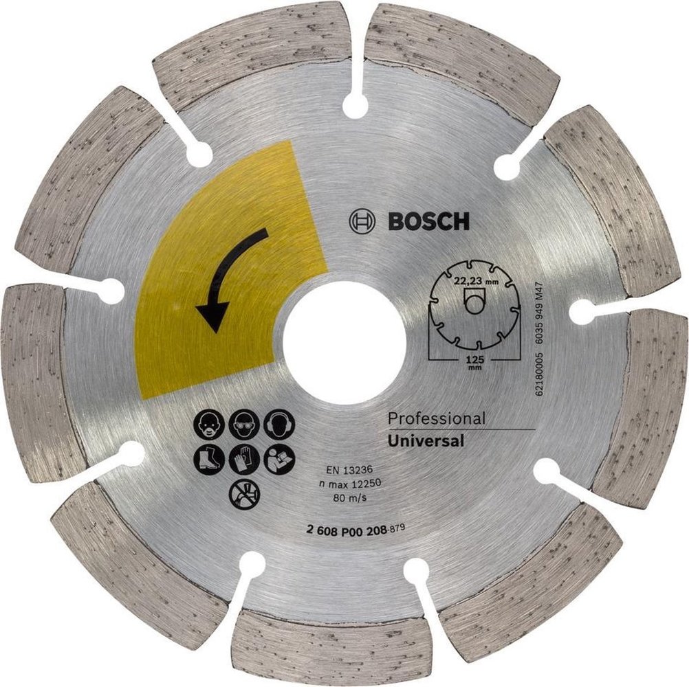 Bosch PROF. DIAMANTSCHIJF UNIVERSAL TOP , 125MM, 22.23 Bosch PROF. DIAMANTSCHIJF UNIVERSAL TOP , 125MM, 22.23
