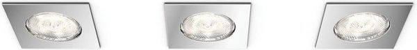 Philips Philips Dreaminess - Inbouwspot - 3 Lichtpunten - chroom - 3 x 500lm