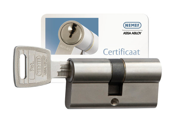 Nemef Nemef Veiligheidscilinder Dubbel 132/9P - 2 stuks gelijksluitend incl. 6 sleutels - SKG***