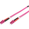 Digitus Digitus DK-2533-03-4 Glasvezel Aansluitkabel [1x LC-stekker - 1x LC-stekker] 50/125 µ Multimode OM4 3.00 m Violet