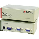 Lindy LINDY 32571 VGA Splitter PRO, 2 poorten. Lindy LINDY 32571 VGA Splitter PRO, 2 poorten.