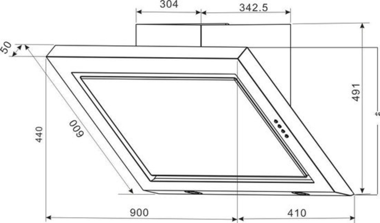 Exquisit Exquisit KFD910-6G Afzuigkap RVS Exquisit Exquisit KFD910-6G Afzuigkap RVS