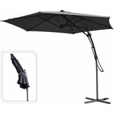 Garden collection Garden Collection - Luxe Zweefparasol met Push-up Systeem - ⌀ 300 CM - Antraciet Garden collection Garden Collection - Luxe Zweefparasol met Push-up Systeem - ⌀ 300 CM - Antraciet